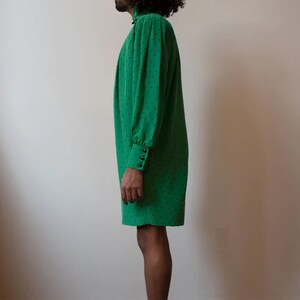 Ungaro green printed silk dress image 3