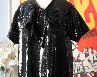 Marc Jacobs black sequin top