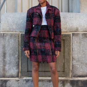 Patrick Kelly Tweed Blazer and Skirt Set image 3