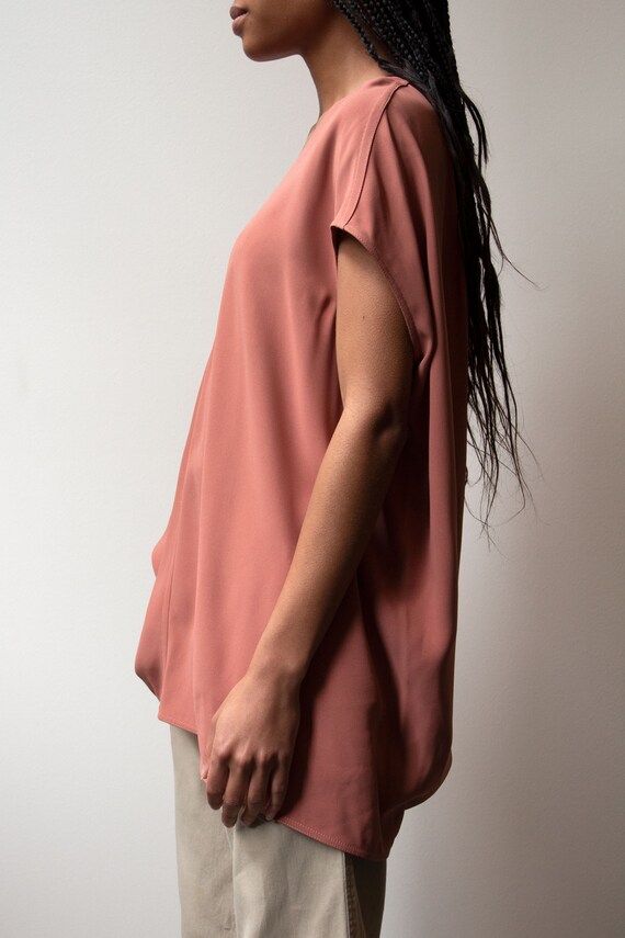 Rick Owens peach rayon-blend tunic - image 4