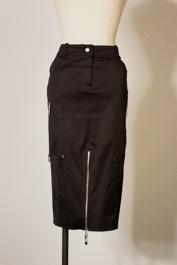 Christian Dior by John Galliano black cotton penci