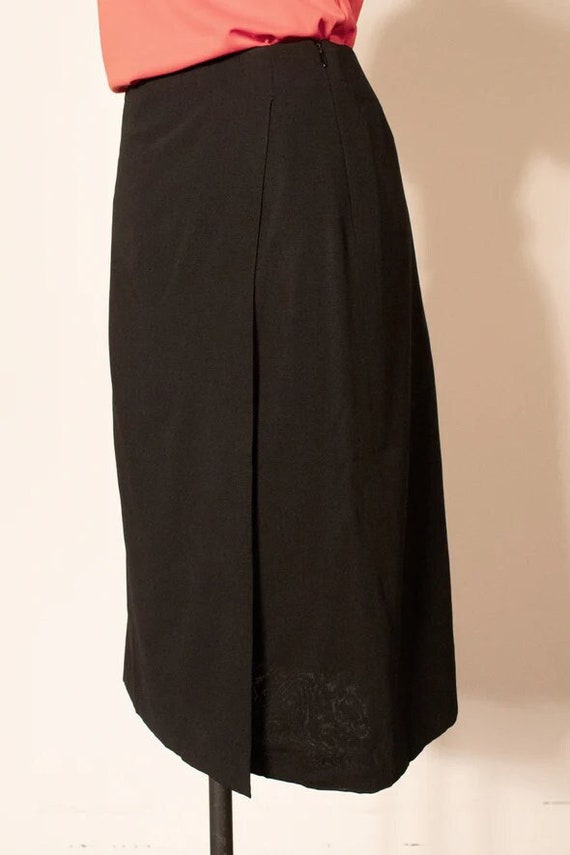 Hermès by Martin Margiela black virgin wool faux w