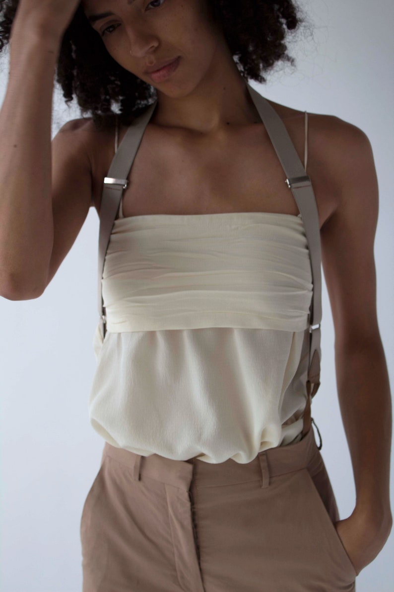 1990 Rare vintage Helmut Lang Trousers with suspenders c