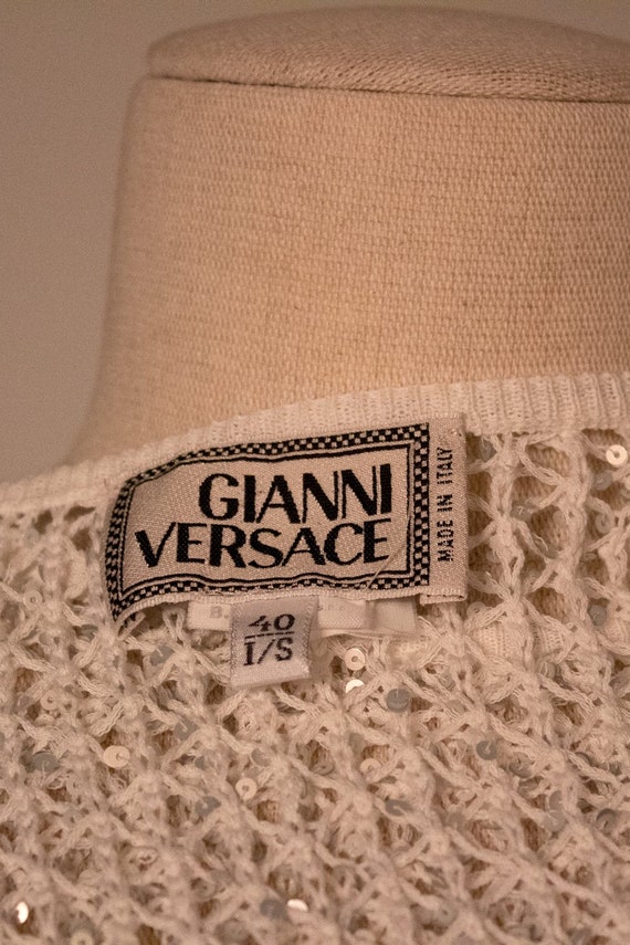 Gianni Versace white rayon blend twin set - image 9