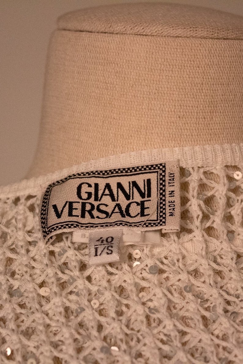 Gianni Versace white rayon blend twin set image 9
