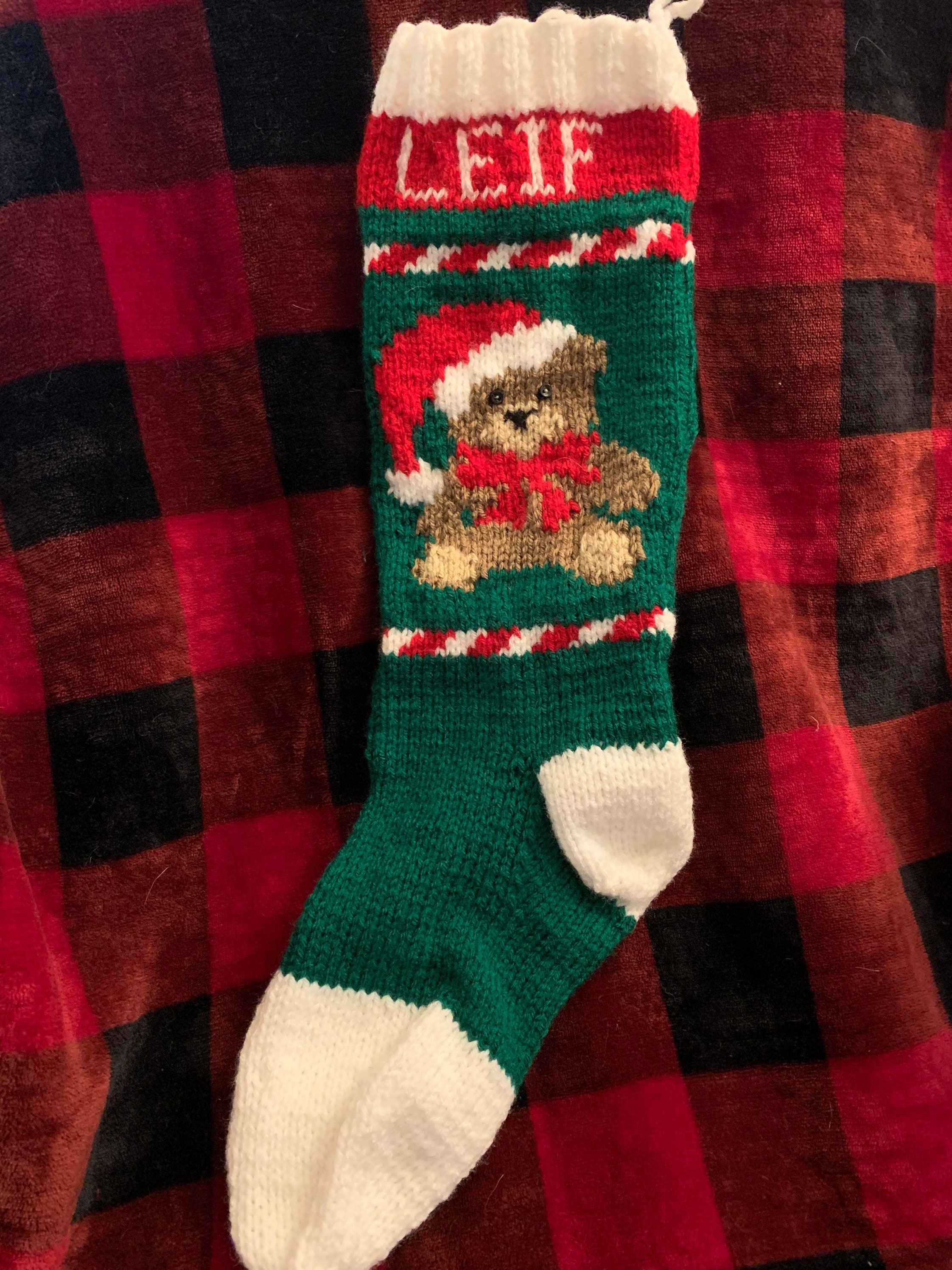 2026 Teddy Bear Christmas Stocking - Personalized - Etsy