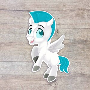 Laatste kans! Hercules Baby Pegasus gelamineerde glanzende sticker