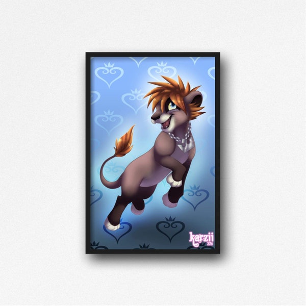 Last Chance! Kingdom Hearts Lion King Sora 11x17 Print