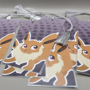 Eevee Laminated Bookmark // Laminated Cute Pokemon Eeveelutions - Etsy