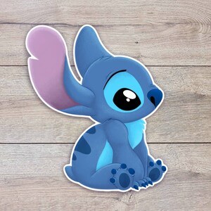 Laatste kans! Lilo en Steek Gelamineerde Glanzende Sticker