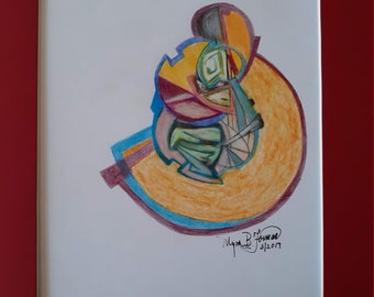 abstract mother and child