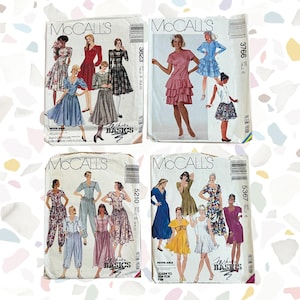 Vintage Sewing Patterns 1970&#39;s 1980&#39;s 1990&#39;s McCalls McCall&#39;s 3766 3823 5210 5367