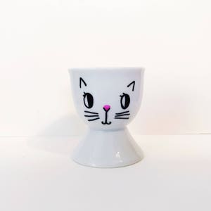 Cat Egg Cup Ring Dish Kitten Kittens Kitty Cats Animals Eggs Eggcup image 2