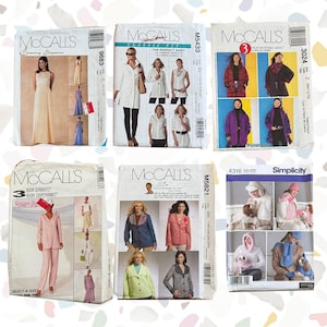 Vintage Sewing Patterns 1970&#39;s 1980&#39;s 1990&#39;s McCalls McCall&#39;s 9683 M5433 3024 4315 M5821 Simplicity