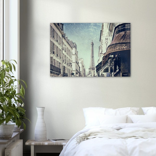 Paris with Eiffel Tower Premium Matte Paper Poster