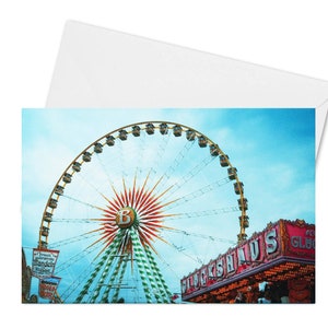 Eerlijke carrousel wenskaart foto - vouwkaart met envelop