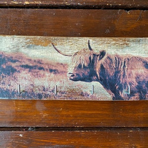 Galloway Highland Beef Key Board Upcycling Wine Box Board