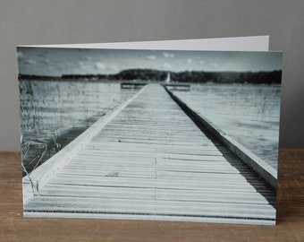 Photo Greeting Card France Jetty - Folding Card with Envelope - Format C6