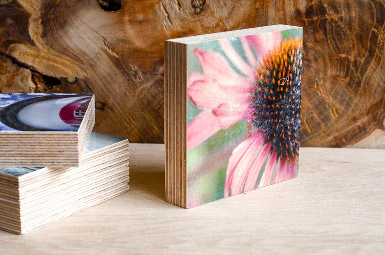 personalisierter Holzdruck, dein Foto auf Holz, ca. 10 cm, Hintergrund natur Bild 5