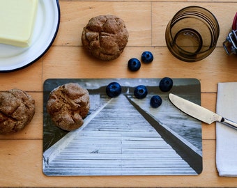 on the jetty France breakfast board boards made of melamine, dishwasher safe, cutting board 14 x 23 cm