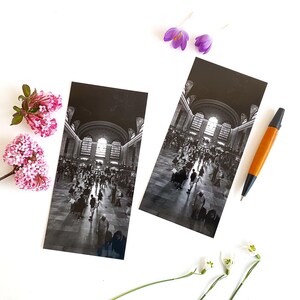 Cartolina fotografica di New York – Grand Central Station in bianco e nero | Set di 2 fotografie di città senza tempo