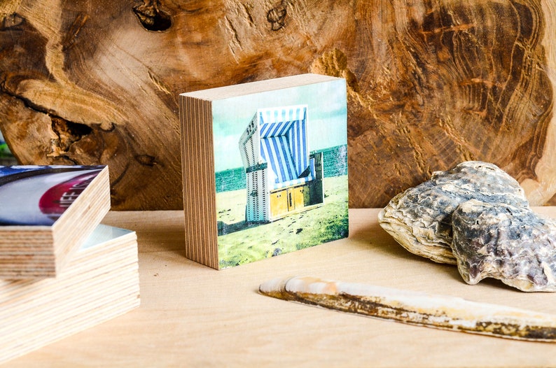 personalisierter Holzdruck, dein Foto auf Holz, ca. 10 cm, Hintergrund natur Bild 3