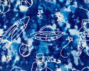 Astronauts Watercolor Baby Blanket