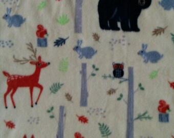 Woodland Animal Baby Blanket