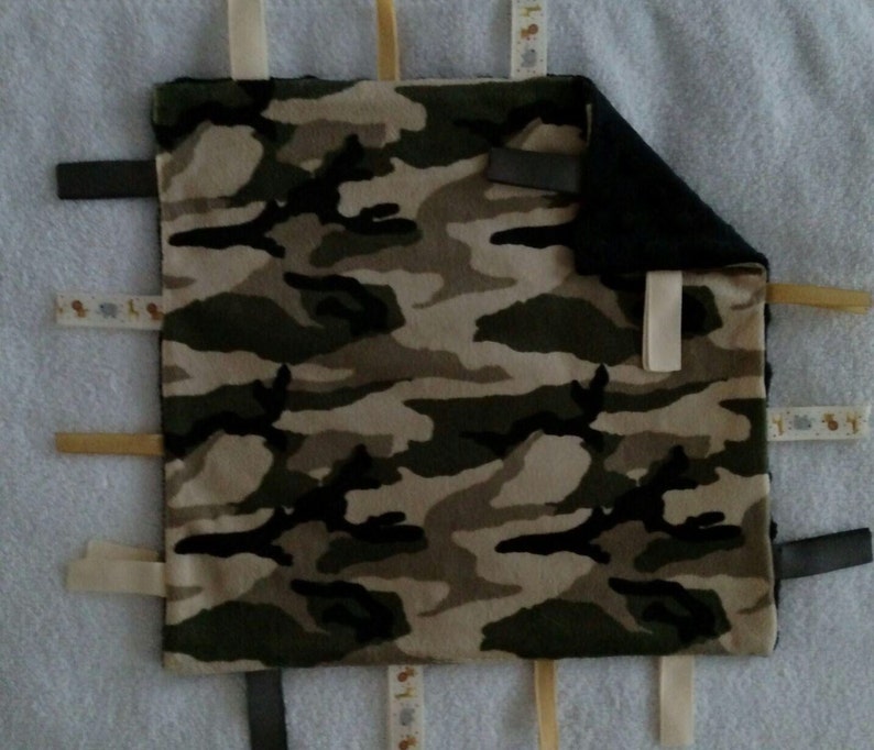 Infant Security blanket with ribbons