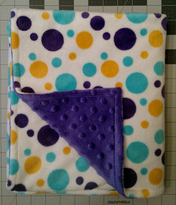 Polka dot baby blanket clearance