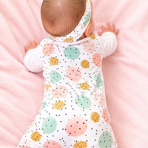 Baby Mädchen Kleidung, Pastell Strampler, Erster Geburtstag Outfit, Kleinkind Latzhose, Baby Mädchen Strampler, neues Baby Geschenk, Mädchen Geburtstag Outfit Bild 1