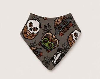 Halloween baby bib, dribble bib, bandana bib, baby clothes, baby boy gift, gender neutral baby gift