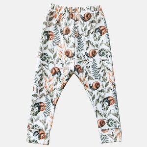 baby leggings, toddler leggings, baby leggings, baby boy clothes, baby clothes, boy leggings, baby gift, baby boy gift, snail baby gift