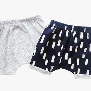 Monochrome summer shorts, kids summer outfit, baby shorts, baby boy clothes, girl shorts, toddler shorts, baby boy gift, gender neutral baby