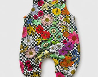 organic baby clothes, baby girl gift, girl clothes, toddler flower romper, toddler girl outfit, new baby gift, kids summer outfit