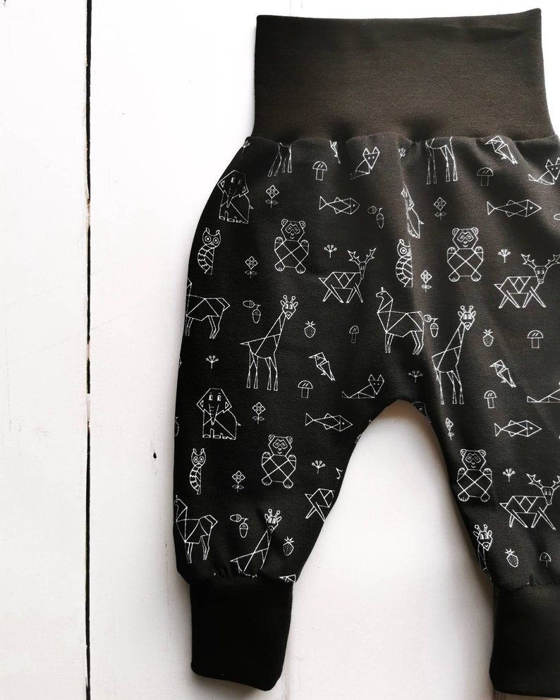 toddler harem pants baby gift baby boy clothes baby joggers Monochrome toddler pants baby harem pants hipster baby clothes