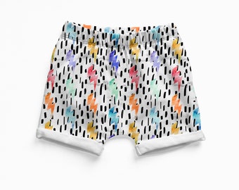 Funky baby shorts, kids summer shorts, baby clothes, girl shorts, toddler shorts, baby gift, baby girl clothes, gender neutral baby