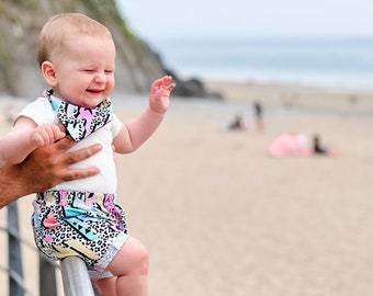 Colourful shorts, kids summer outfit, baby shorts, baby girl clothes, girl shorts, toddler shorts, baby girl gift, gender neutral baby
