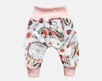 boho girl clothes, dreamcatcher girl outfit, Baby harem pants, baby joggers, baby girl clothes, baby girl gift, baby christmas gift