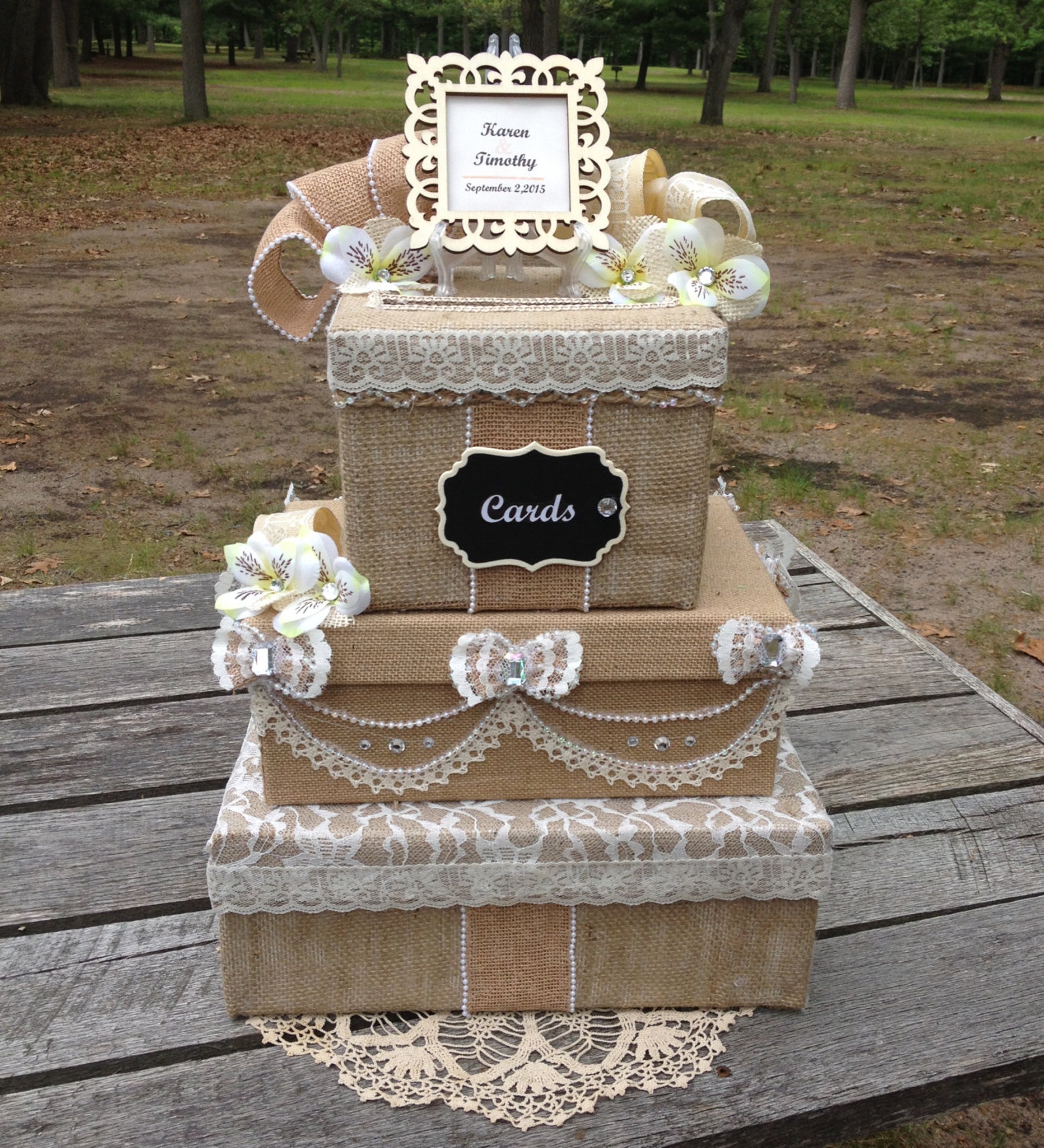 Rustic Wedding Card Box,rustic Card Holder for Wedding,rustic Card Box