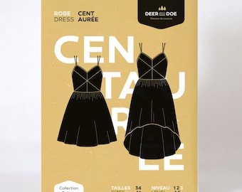 Deer and Doe  : CENTAURÉE Dress Sewing Pattern (Physical Copy, Studio De-stash)