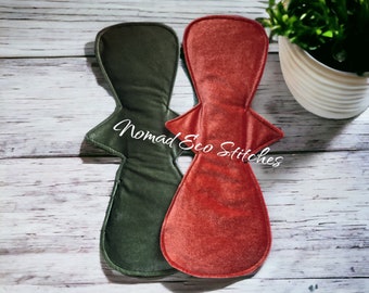 Cloth pad 16” Heavy/Overnight/PP- set of 2 crushed velvet fall colors