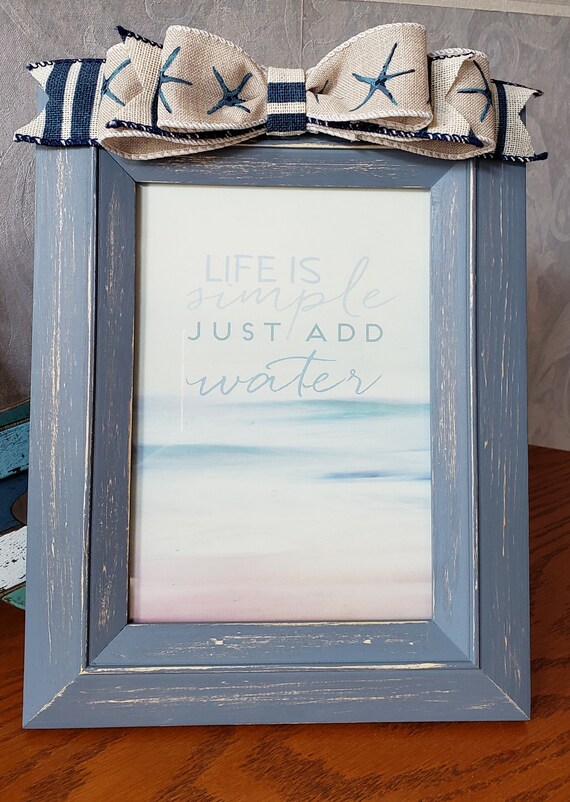 Coastal Decor Coastal Picture Frame Beach Decor Beach Picture Etsy