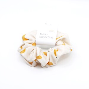 Scrunchie Bananas, elastic hair tie, bridesmaid gift, scrunchy, hair accessory, organic cotton, hair tie, organic cotton image 3