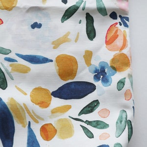 Tote Bag Sierra Florals, lightweight canvas tote, 15 x 13 long handle tote bag, market bag, tote bag with pocket image 3