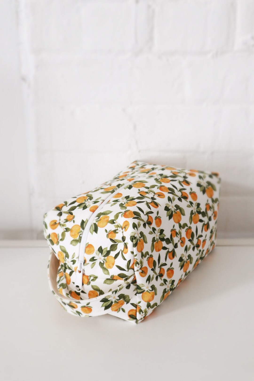 Makeup Bag Clementine, Cosmetic Bag, Toiletry Bag, Travel Bag, Canvas Makeup Bag Etsy Canada