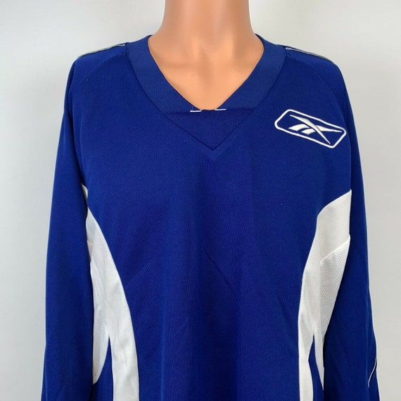 Reebok Blue Ice Hockey Blank Practice Jersey Size Men's Small