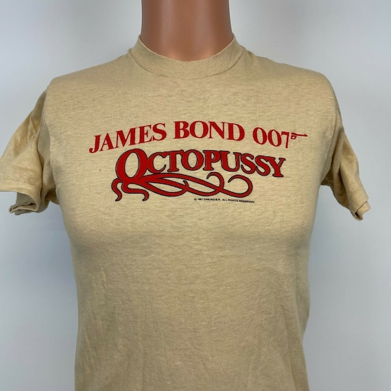 James Bond 007 Octopussy Movie Promo T Shirt Vtg … - image 1