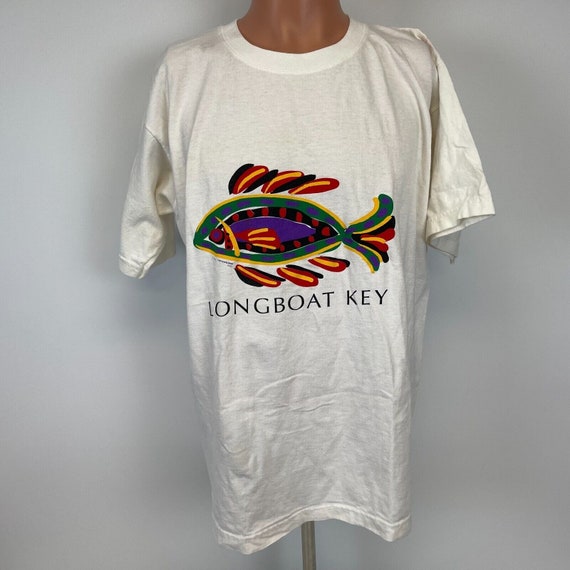 Longboat Key Florida Colorful Fish T Shirt Vintag… - image 2