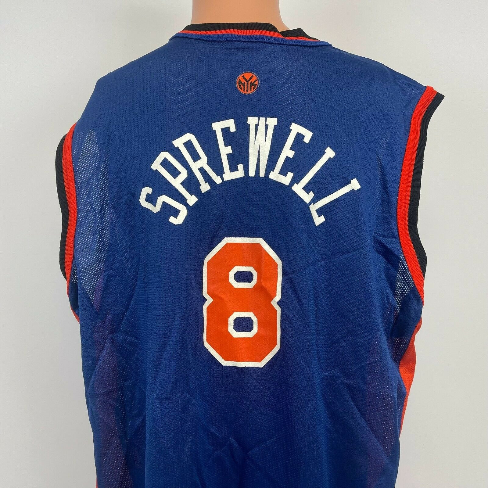 Champion Latrell Sprewell New York Knicks Road Replica Jersey